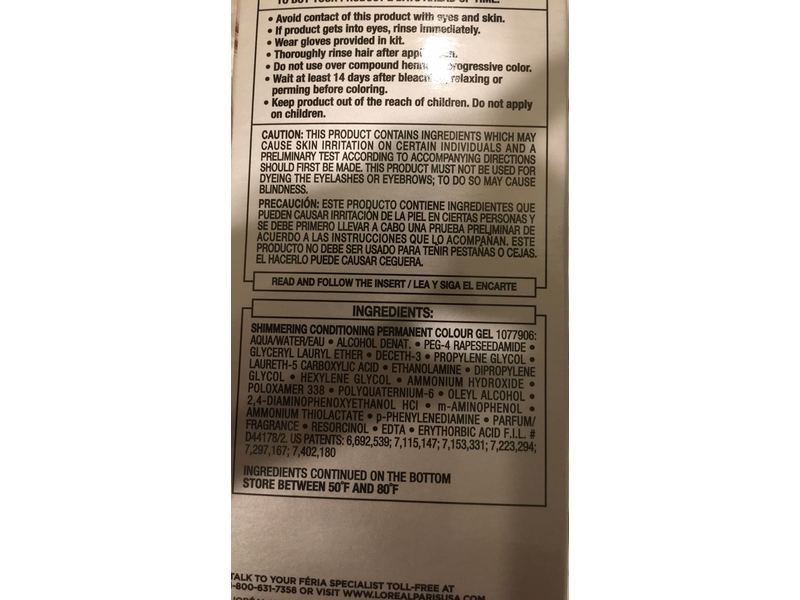 L'Oreal Paris Feria Multi-Faceted Shimmering Permanent Hair Color, 60 Light Brown