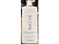 Native Deep Rich Moisturizing Body Wash, Vanilla & Cashmere, 22 fl oz/650 mL - thumbnail 2