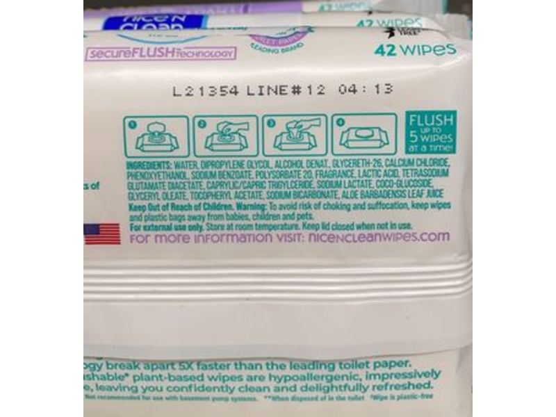 Nice' N Clean Wipes, 42 Count