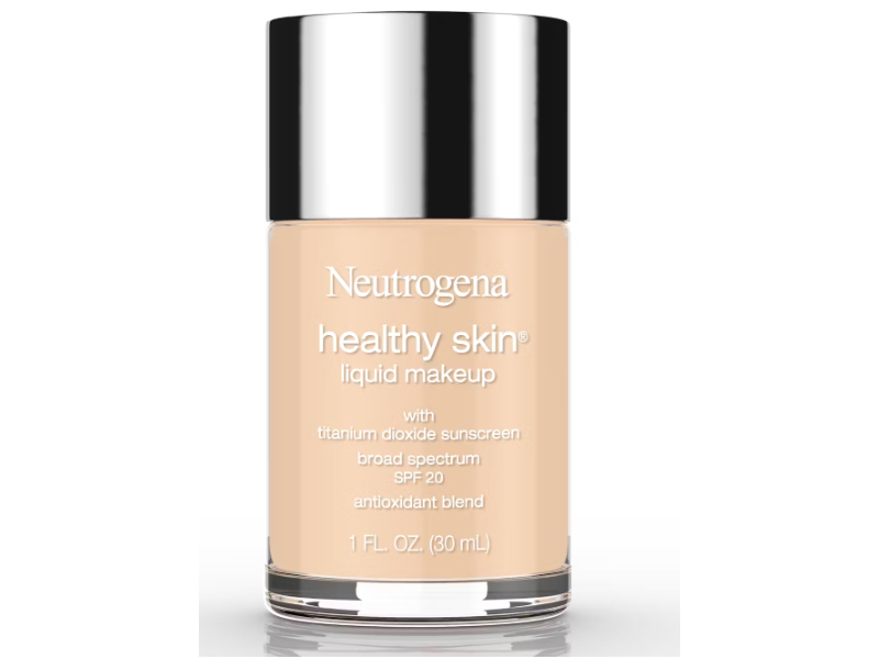 Neutrogena Healthy Skin Liquid Makeup, SPF 20, 10 Classic Ivory, 1 fl oz/30 mL
