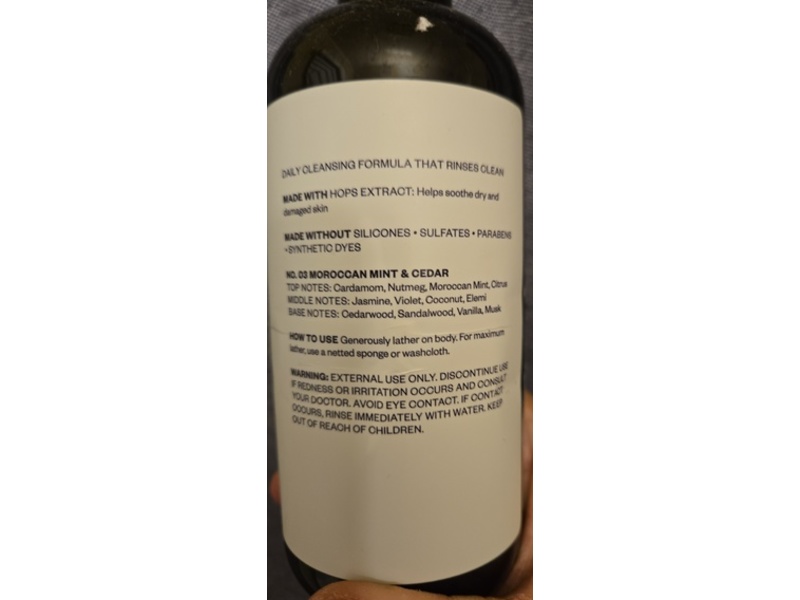 Goodfellow & Co Body Wash, No 03 Moroccan Mint & Cedar, 16 fl oz/473 mL