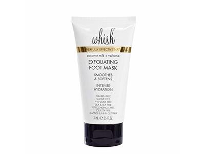 Whish Intense Hydration Exfoliating Foot Mask, Coconut Milk + Verbena, 2.5 fl oz/74 mL