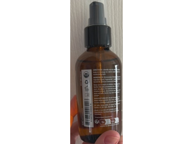 Maude Oil. No. 0 Body & Bath Oil, Fragrance-Free, 4 fl oz/118.29 mL