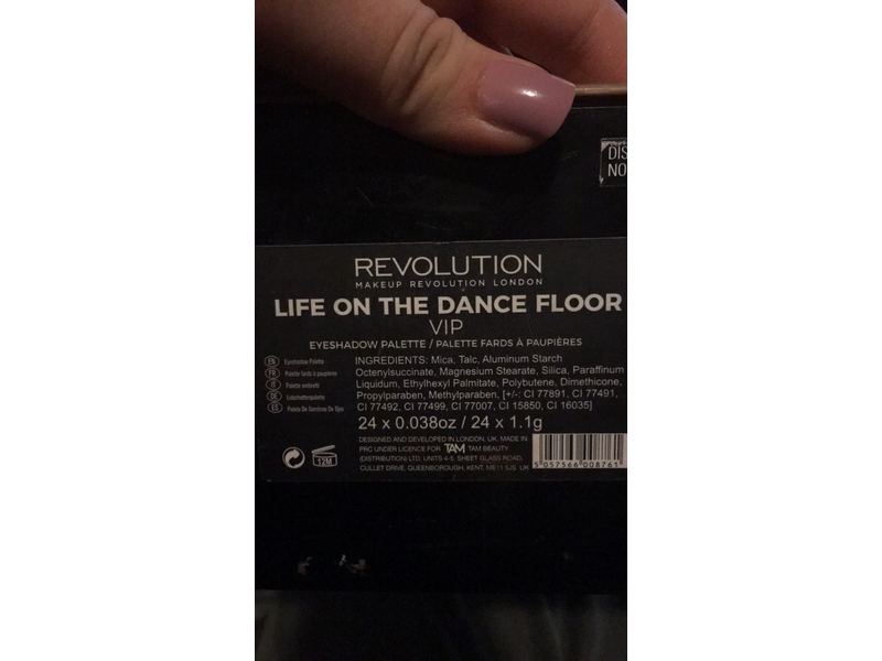Makeup Revolution Life on the Dancefloor VIP Eyeshadow Palette V4, Multi Color, 26.4g