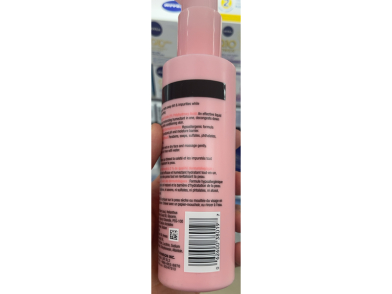 Neutrogena Skin Balancing Gentle Milky Cleanser, Polyhydroxy Acid & Avocado Oil, 186 mL