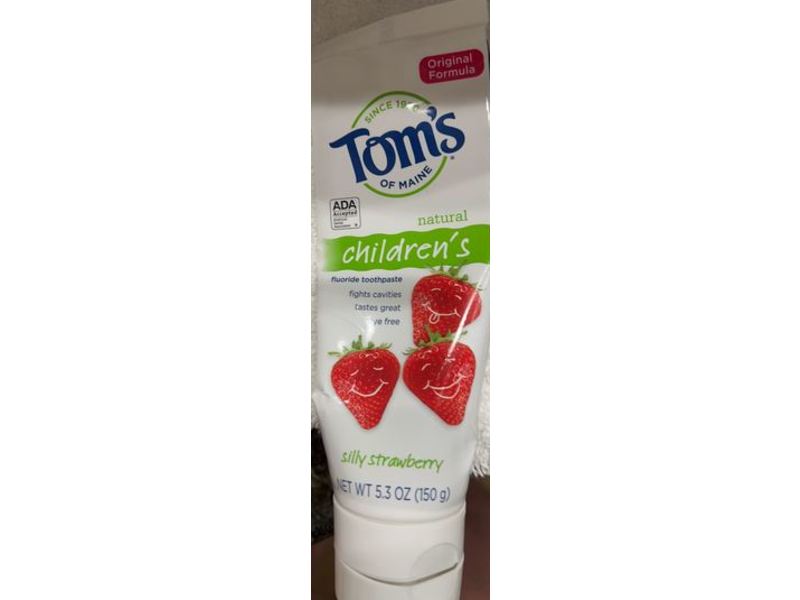 Tom's Children's Fluoride Toothpaste, Silly Strawberry, 5.3 oz/150 g