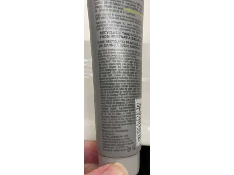 Juice Beauty Stem Cellular 2-in-1 Cleanser, 2 fl oz/60 mL