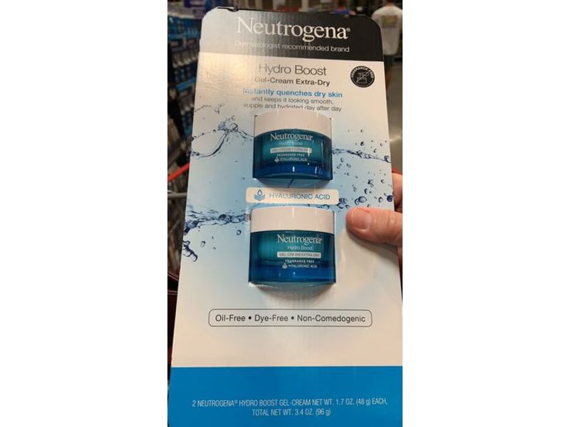 Neutrogena Hydro Boost Gel Cream Extra-Dry, 1.7 oz/48 g, Pack Of 2