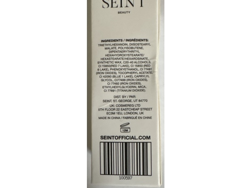 Seint Beauty Lipstick, Ever Red Diamonds, 3 g
