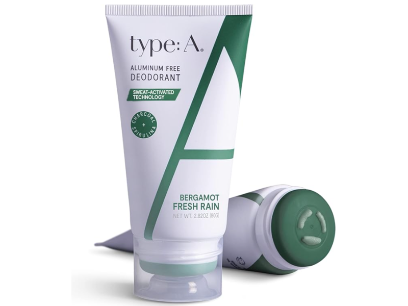 Type: A Aluminum Free Deodorant, Fresh Rain + Bergamot, 2.82 oz/80 g