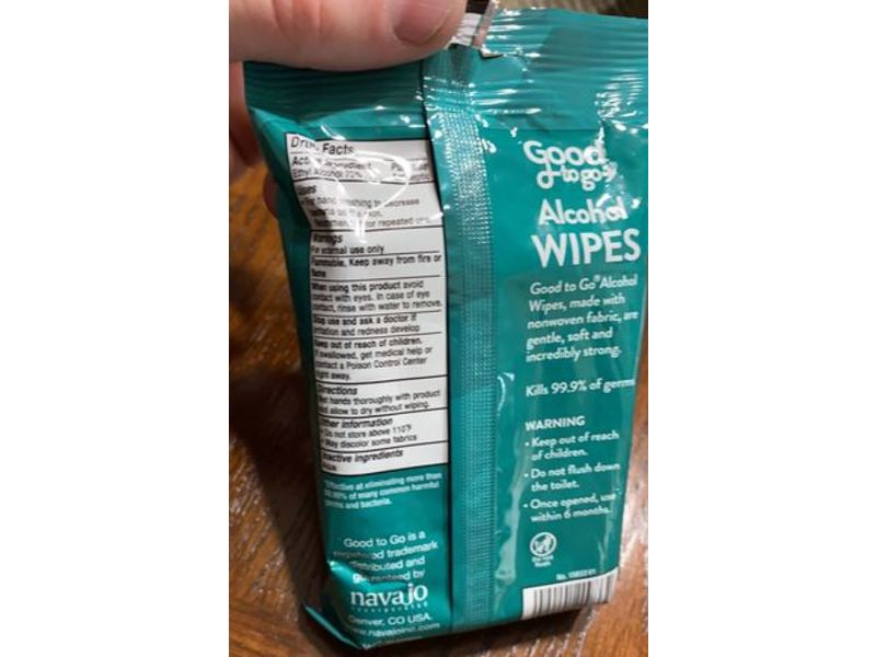 Good To Go Wipes, 15 Count