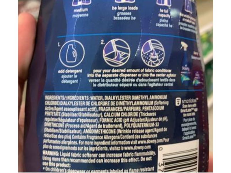 Downy WrinkleGuard Fabric Conditioner, Fresh Scent, 25 fl oz/740 mL