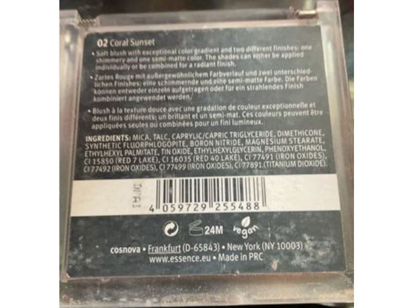 Essence Powder Blush, 02 Coral Sunset, 0.28 oz/8 g