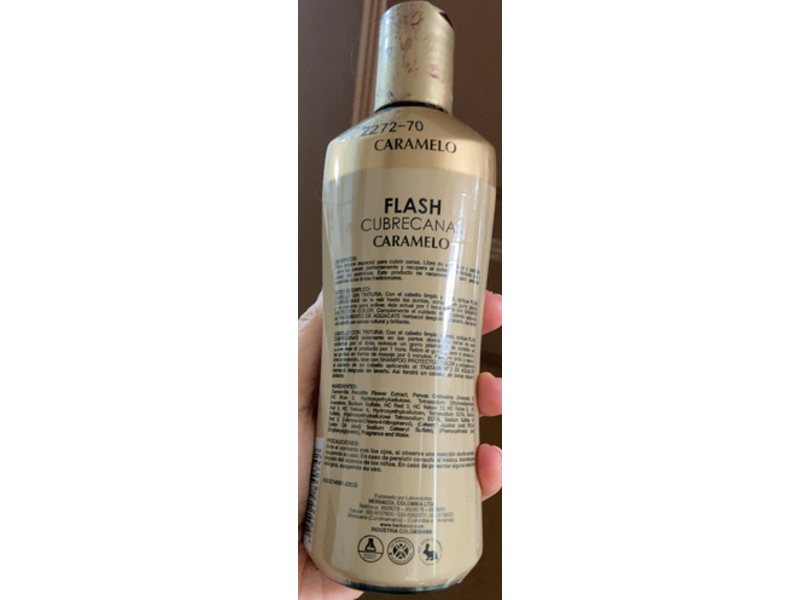 Herbacol Flash Gray Coverage Hair Color, Caramel, 240 mL