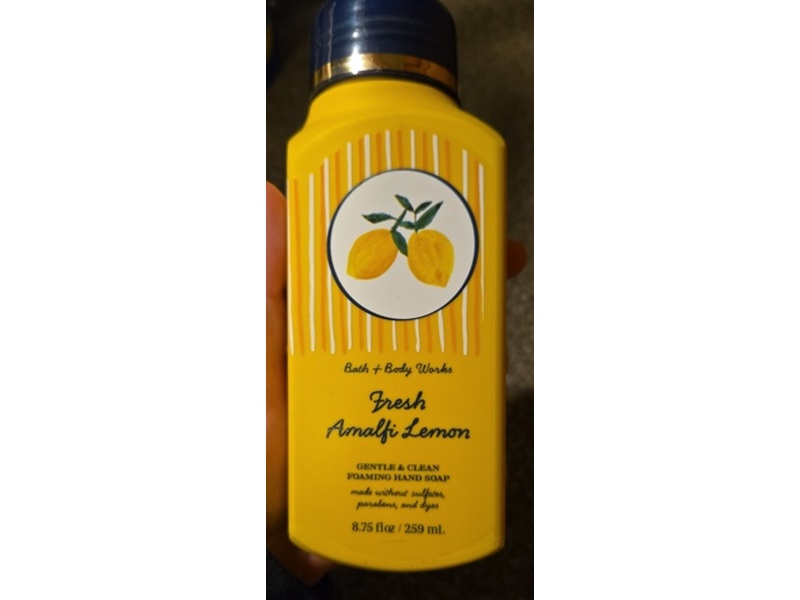 Bath & Body Works Gentle & Clean Foaming Hand Soap, Fresh Amalfi Lemon, 8.75 fl oz/259 mL