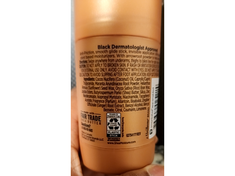 Shea Moisture Whole Body Deo Invisible Stick, Coconut & Hibiscus, 2.6 oz/74 g