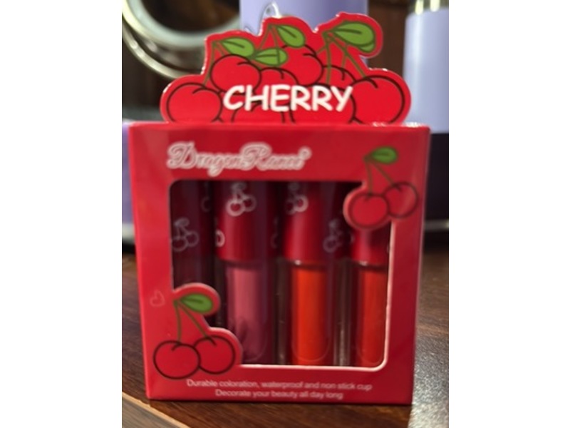 Dragon Ranee Matte Lip Gloss, Cherry, 2.5 g, 4 Count