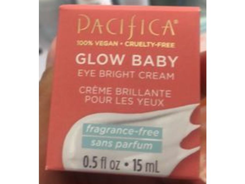 Pacifica Glow Baby Eye Bright Cream, Fragrance Free, 0.5 fl oz/15 mL