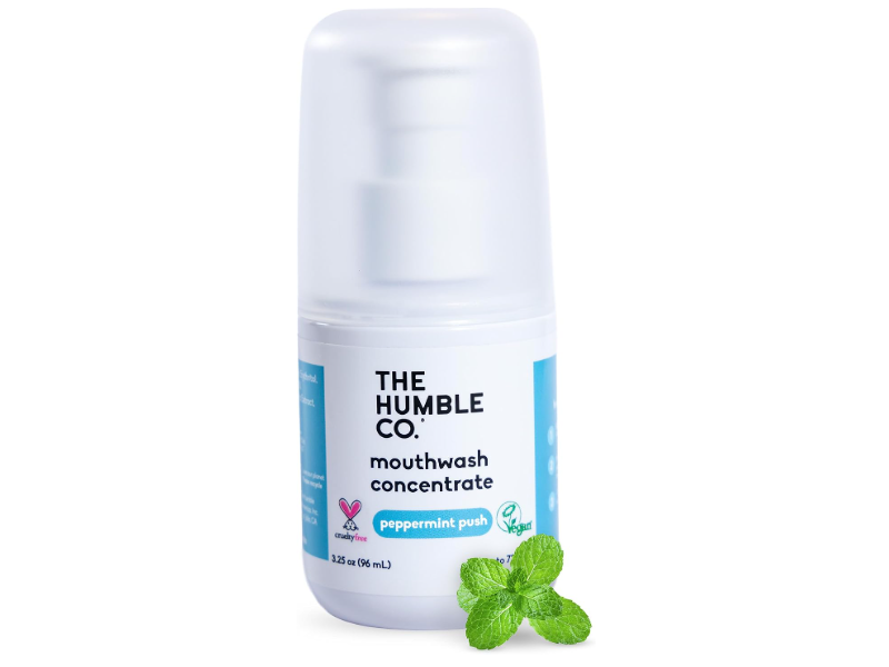 The Humble Co. Mouthwash Concentrate, Peppermint Push, 3.25 oz/96 mL