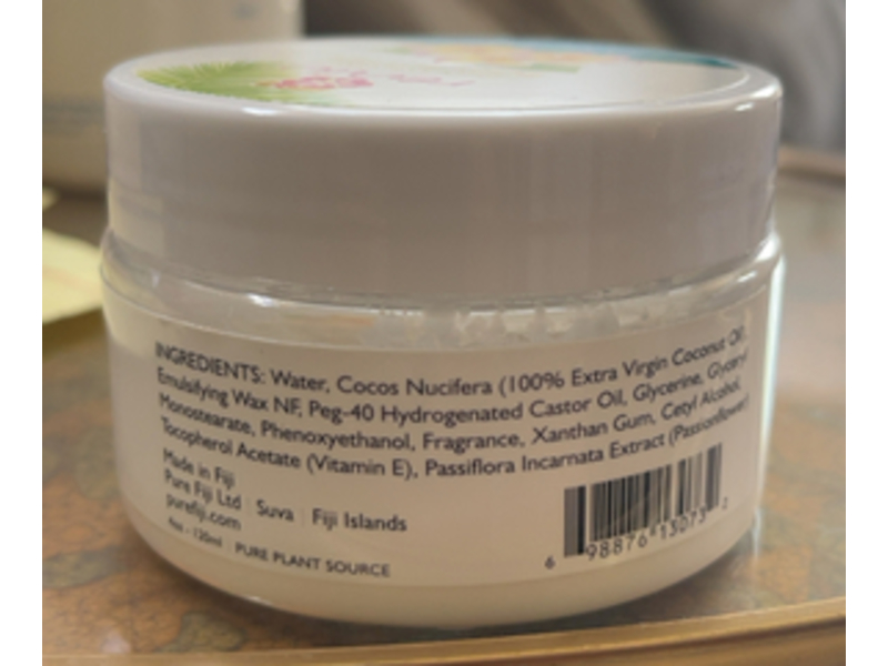 Reniu Virgin Coconut Body Butter, Frangipani, 4 oz/120 mL