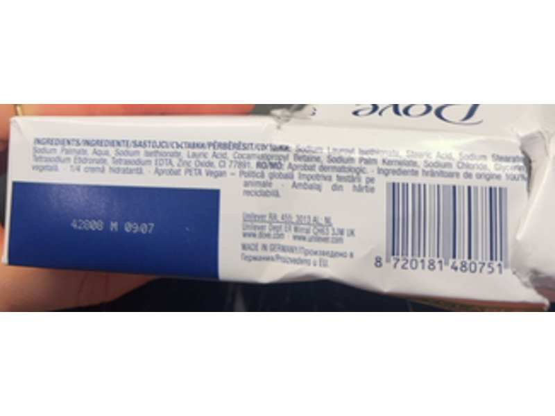 Dove Sensitive Skin Moisturizing Beauty Cream Bar, 90 g, Pack Of 2