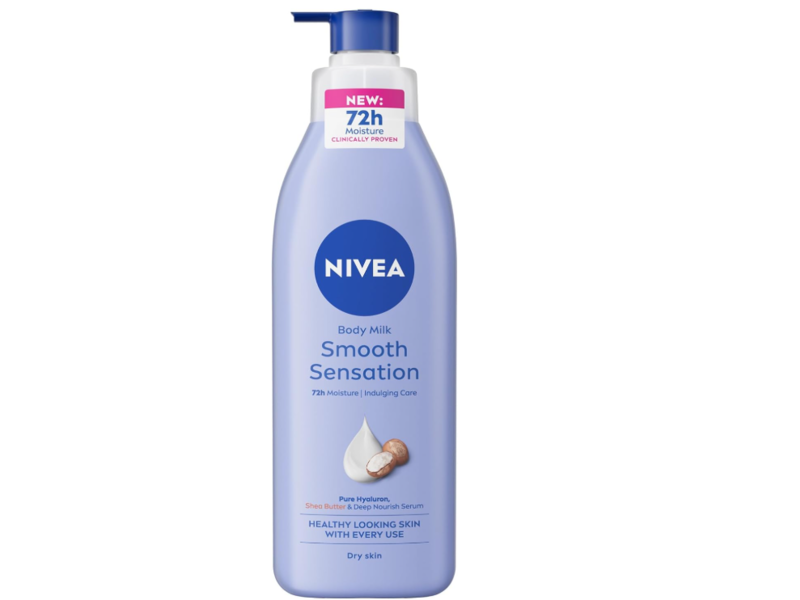 Nivea Body Milk Smooth Sensation 72h Moisture, Shea Butter & Deep Nourish Serum, 400 mL