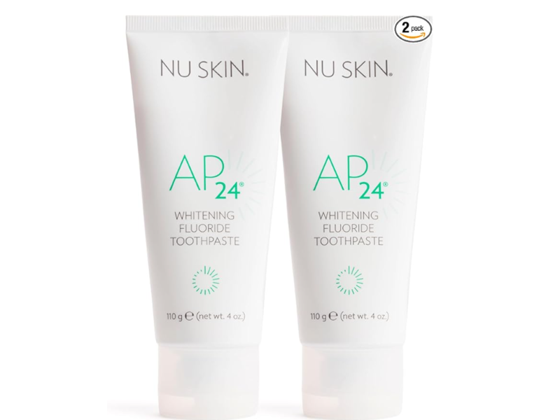 Nu Skin AP 24 Whitening Fluoride Toothpaste, 4 fl oz/110 g, Pack Of 2