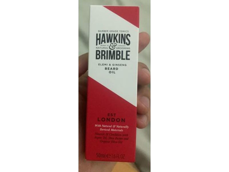 Hawkins & Brimble Beard Oil, Elemi & Ginsen, 1.6 fl oz/50 mL