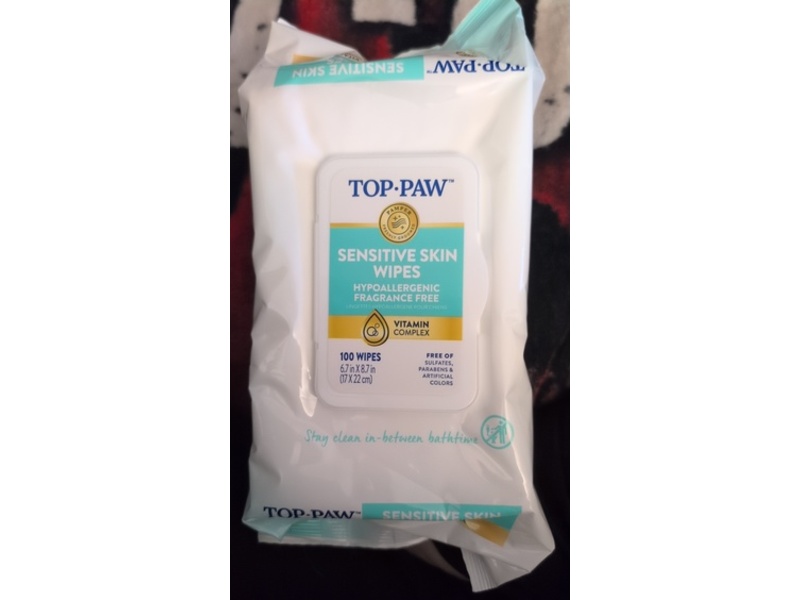 Top.Paw Wipes, Count 100
