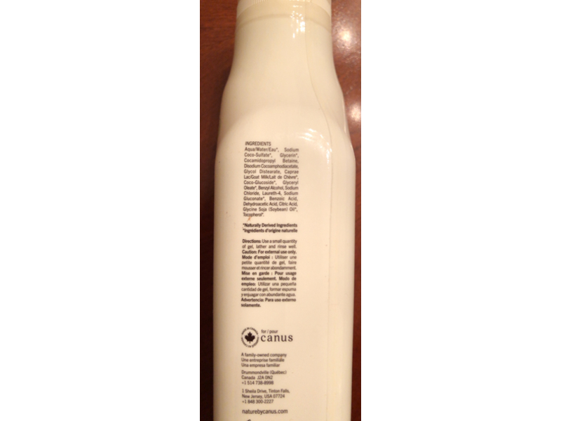 Canus By Nature Silky Body Wash, 16.9 fl oz/500 mL