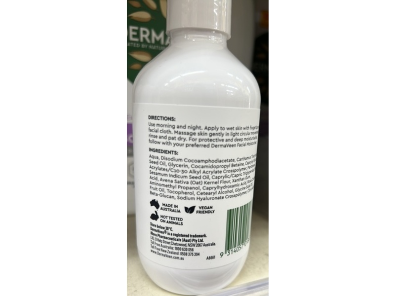 Dermaveen Face Ultra Hydrating Cleanser, 200 mL