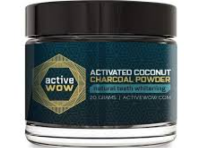 Active Wow Activated Coconut Charcoal Powder, Natural Teeth Whitening, 20 g