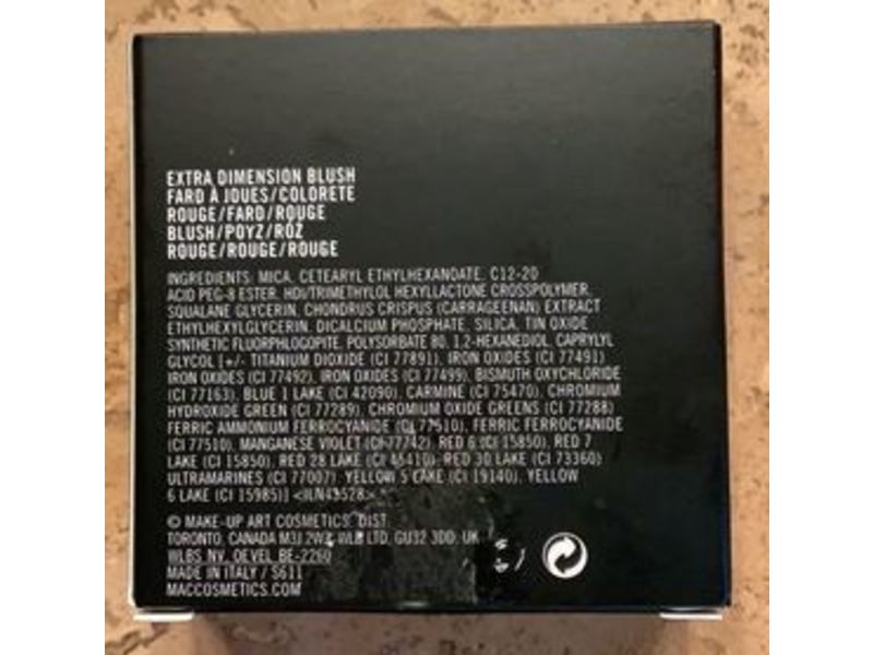 M.A.C Extra Dimension Blush, Sweets For Sweet, 0.14 oz/4 g