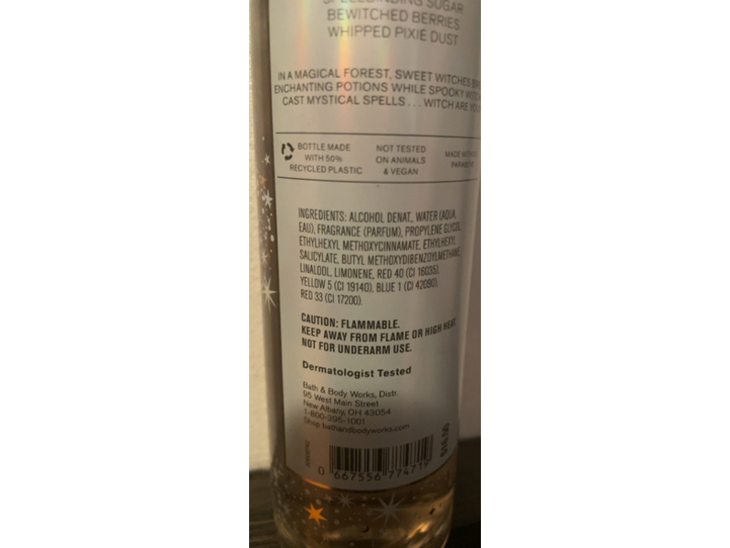 Bath & Body Works Enchanted Candy Potion Fragrance Mist, 8 fl oz/236 mL