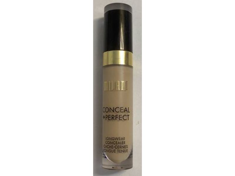 Milani Conceal + Perfect Longwear Concealer, Light Vanilla, 0.17 fl oz/5 mL