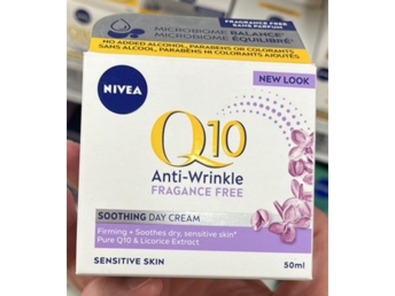 Nivea Q10 Anti-Wrinkle Soothing Day Cream, 50 mL