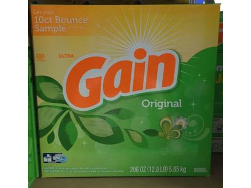 Gain Ultra Powder Laundry Detergent, Original, 206 oz