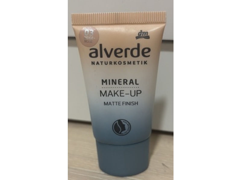 Dm Alverde Naturkosmetik Mineral Make-Up Matte Finish, 03 Beige Rose, 30 mL