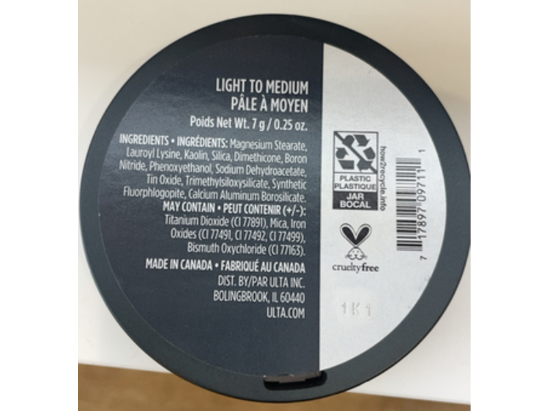 Ulta Beauty Faux Glow Matte Bronzer, Light To Medium, 0.25 oz/7 g