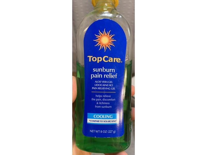 TopCare Sunburn Pain Relief, Cooling, 8 oz/227 g