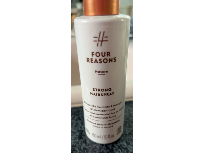 Four Reasons Nature Strong Hairspray, 5.1 fl oz/150 mL