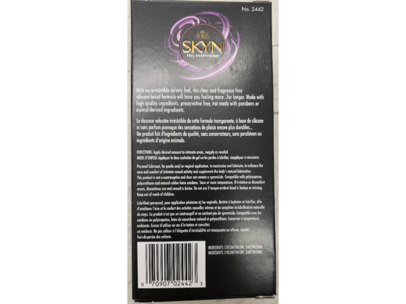 Skyn All Night Long Premium Silicone Based Lubricant, 2.7 fl oz/80 mL