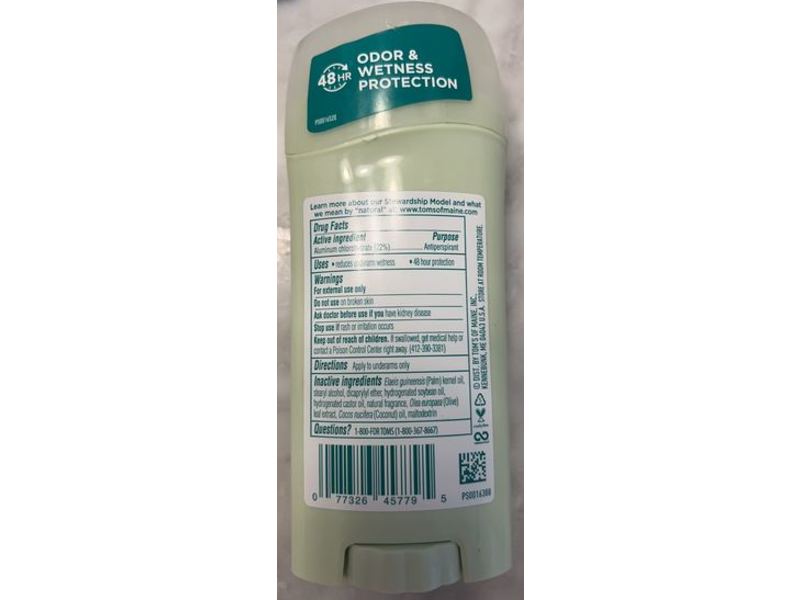 Tom's Of Maine Antiperspirant Deodorant, Coconut Lavender, 2.25 oz/64 g