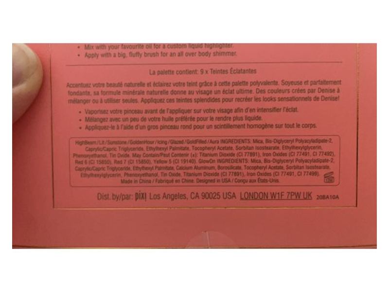 Pixi + Makeup by Denise Radiance Palette, Mind Your Own Glow, 1.1 oz/30.6 g