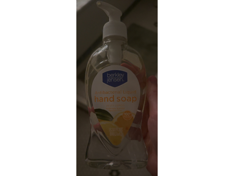 Berkley Jensen Antibacterial Liquid Hand Soap, Zesty Lemon, 11.25 fl oz/332.7 mL