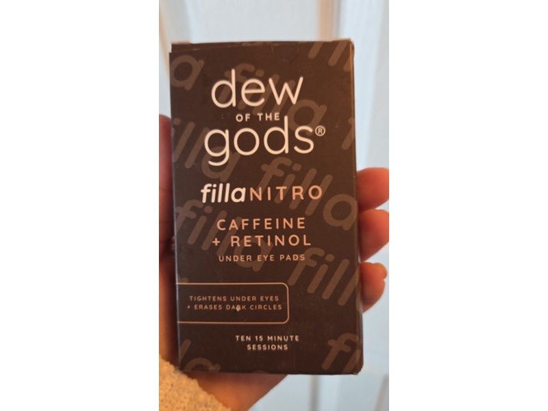 Dew Of The Gods Filla Nitro Under Eye Pads, Caffeine + Retinol, 10 Count