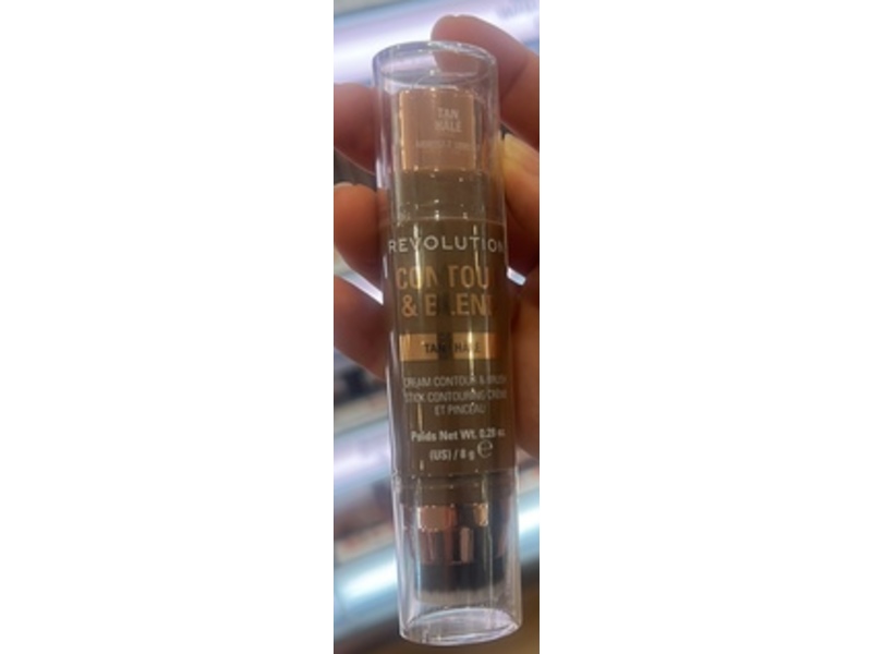 Revolution Beauty London Reloaded Contour & Brush Stick, Tan, 0.28 oz/8 g