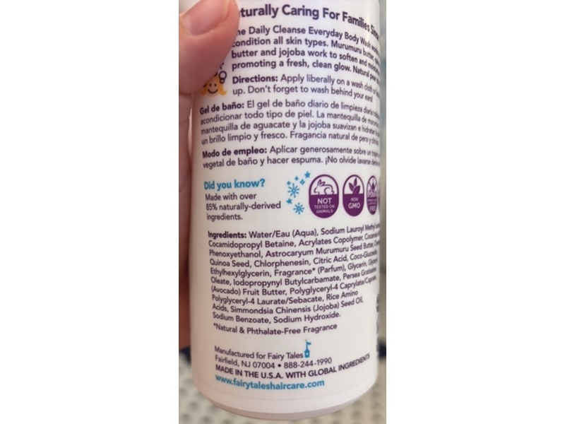 Fairy Tales Daily Cleanse Everyday Body Wash, 16 fl oz/473 mL