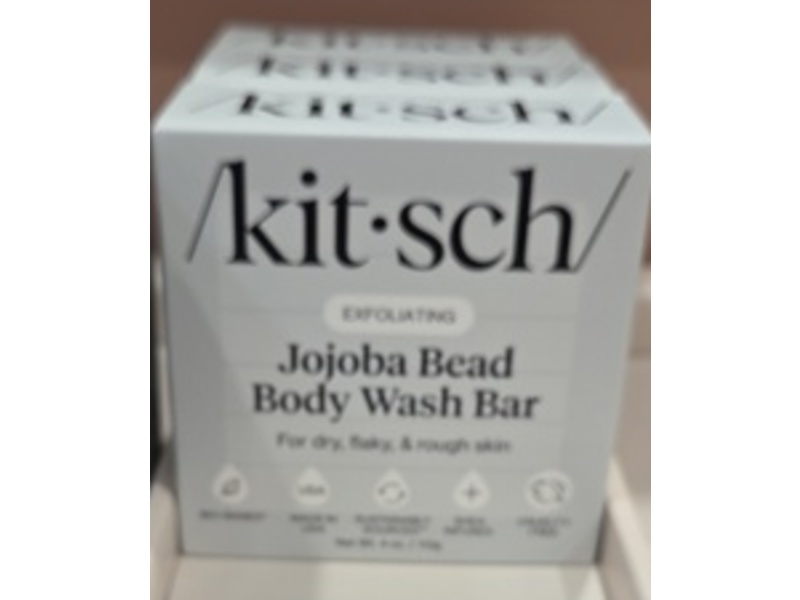 kitsch Exfoliating Jojoba Bead Body Wash Bar, 4 oz/113 g