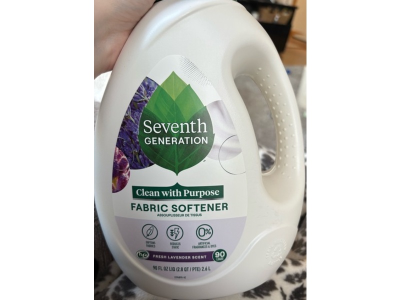 Seventh Generation Fabric Softener, Fresh Lavender Scent, 90 Loads, 90 fl oz/2.6 L